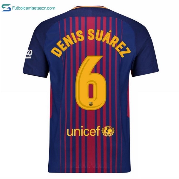 Camiseta Barcelona 1ª Denis Suarez 2017/18